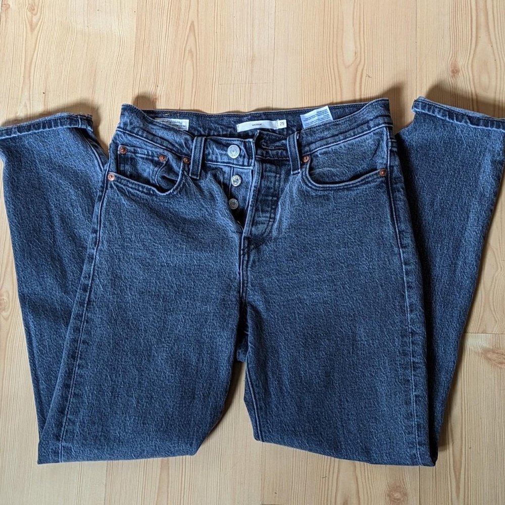 Levi Wedgie jeans.